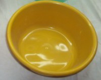 Ensaladera plástica recta, profunda